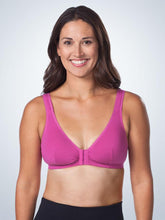 Load image into Gallery viewer, 110 Cotton Front Closure Leisure Bra Rose