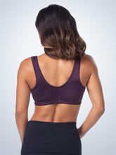 Load image into Gallery viewer, 151 Zig-Zag Weave Front-Closure Leisure Bra Blackberry