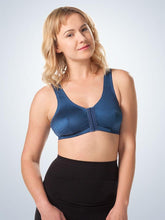 Load image into Gallery viewer, 151 Zig-Zag Weave Front-Closure Leisure Bra Sapphire