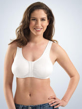 Load image into Gallery viewer, 151 Zig-Zag Weave Front-Closure Leisure Bra White