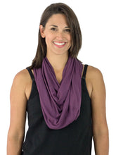 Load image into Gallery viewer, Nursing Cover Blackberry Wine Scarf