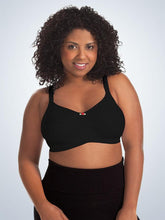 Load image into Gallery viewer, 4001 Cotton Wirefree Nursing Bra 2-Pack Black