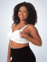 Load image into Gallery viewer, 4001 Cotton Wirefree Nursing Bra 2-Pack White (Cup Down)