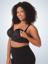 Load image into Gallery viewer, Silky Lace Nursing Bra  (Style 4006) Black