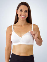 Load image into Gallery viewer, Silky Lace Nursing Bra  (Style 4006) White