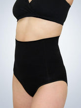 Load image into Gallery viewer, Postpartum Shapewear Brief with Firm Tummy Control (4015) Jet Black (front) - N