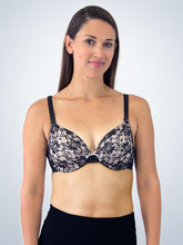 Load image into Gallery viewer, Underwire Allover Lace Nursing T-shirt Bra With Padded Fold Over Nursing Cups (4018)