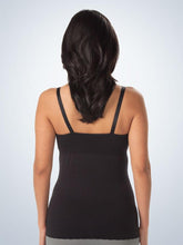 Load image into Gallery viewer, Maternity to Nursing Seamless Cotton Cami (4023) Jet Black (Back)