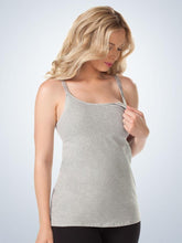 Load image into Gallery viewer, 4025 Nursing Cami Heather Gray (Cup Down)