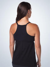 Load image into Gallery viewer, Modern Square Neck Nursing Cami (4044) Black (Back)