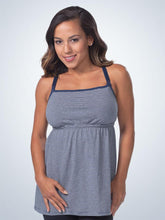 Load image into Gallery viewer, Modern Square Neck Nursing Cami (4044) Denim Stripes