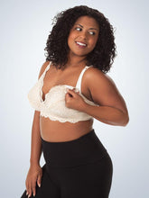 Load image into Gallery viewer, Lace-Cup Wirefree Nursing Bra (407) Nude