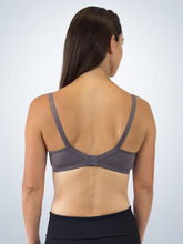 Load image into Gallery viewer, 4103 Underwire T-Shirt Nursing Bra Blue Grey back