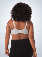Load image into Gallery viewer, 4388 Sport Wirefree Nursing Bra Heather Gray (Back)