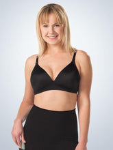 Load image into Gallery viewer, 454 Molded Seamless Wirefree Nursing Bra Black