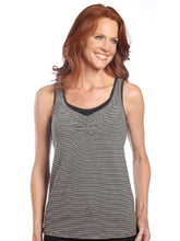 Load image into Gallery viewer, Shirred-Front (Striped) Nursing Tank (456)