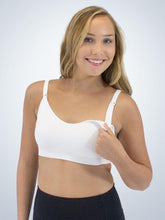 Load image into Gallery viewer, Seamless Wirefree Nursing Bra with Removable Pads (477) White
