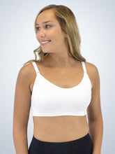 Load image into Gallery viewer, Seamless Wirefree Nursing Bra with Removable Pads (477) White 