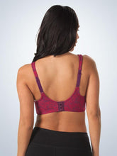 Load image into Gallery viewer, 5028 Molded Padded Seamless Underwire Full Figure Bra Ruby Pink Floral