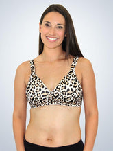 Load image into Gallery viewer, 5028 Molded Padded Seamless Underwire Full Figure Bra Nude Leopard
