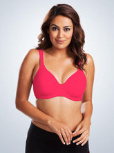 Load image into Gallery viewer, 5042 Molded Padded Seamless Wirefree Full Figure Bra Rose Red