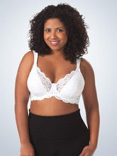 Load image into Gallery viewer, 5044 Scalloped Lace Underwire Full Figure Bra White