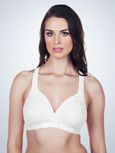 Load image into Gallery viewer, Crossover Front Closure Racer Back Leisure Bra (5048) White
