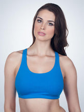 Load image into Gallery viewer, 514 Wirefree Sport Full-Figure Bra Vivid Blue