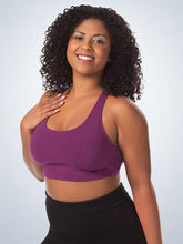 Load image into Gallery viewer, 514 Wirefree Sport Full-Figure Bra Rose Plum