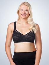 Load image into Gallery viewer, Dreamy Comfort Wireless Lace Soft Cup Full Figure Bra (5203) Black
