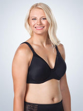 Load image into Gallery viewer, Luxe Body Underwire Full Figured TShirt Bra (5210) Black