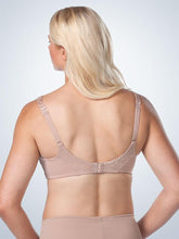 Load image into Gallery viewer, Luxe Body Wirefree TShirt Full Figure Bra (5211) Warm Taupe (Back)