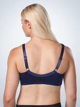 Load image into Gallery viewer, Leading Lady 5213 Luxe Lace Front Closure Bra Royal Blue back