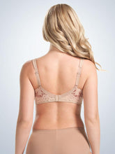 Load image into Gallery viewer, Balconette Padded Wirefree Comfort Bra 5215 WARM TAUPE W/CAFE CREME TRIM Back