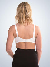 Load image into Gallery viewer, 600 Cotton Wirefree Full Figure Bra White (Back)